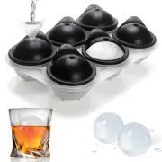 Ice Ball Maker, Reusable 2.5 Inch Ice Cube Trays, Easy Release Silicone Round...