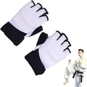 Gear,Magic Tape Feet Protective | Breathable Half Finger Gloves for Boxing Kickboxing Wrist Wraps Ankle Support