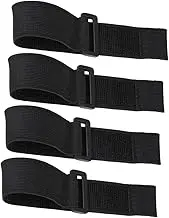 OFFIGAM 4Pcs Durable Hook and Loop Tape Straps Multifunctional Sticky Straps for Home Organization Easy to Use Nylon Fastening Straps for Daily Tasks and Cable Management