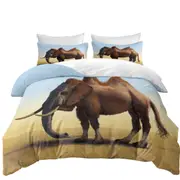 Cool Crazy Animal Art Camel vs Elephant Camelephant Quilt Cover