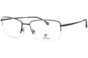 Carrera 8895 R80 Eyeglasses Men's Matte Ruthenium Semi Rim Rectangle Shape 55mm