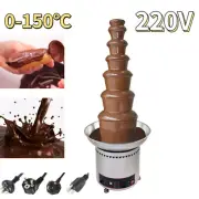 New 7 Tiers Celebration Party Wedding Heating Chocolate Fountain Machine Fondue