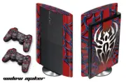 Skin Decal Wrap For PS3 Super Slim PlayStation 3 Console + Controller WidowMur