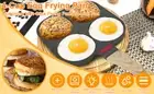 Egg Frying Pan Set Aluminum 4 Cups Egg Frying Pan Nonstick Mini Egg Cooker buRsx