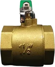 NZBZHHZGPL DN40 1-1/2" BSP Female Big-Body Brass Ball Valve Water Gas with Handle Ball Valve