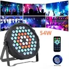 54LED Par Light RGB Stage Light Lighting DMX512 Bar Party Disco Light Remote DJ