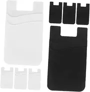 OSALADI Silicone Card Holder Sticker for Mobile Phones Adhesive Card Sleeve Waterproof Scratch-Resistant