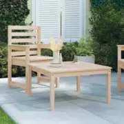 Garden Table 82.5x82.5x45cm Solid Wood Pine Bistro Coffee Side Patio Lounge