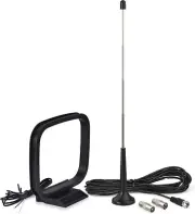 AM Loop FM Telescopic Antenna for Digital HD Radio FM Bluetooth Home Stereo