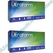 *600-Gloves* MicroFlex UltraForm Powder-Free Nitrile Large UF-524-L
