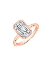 Lab Grown Diamonds 14K Rose Gold 4.01 ct. tw. Lab-Grown Diamond Ring