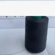 GalaxyThread Trio: 3 Spools of TEX40 Black Perma Core Poly Sewing Thread (6,000