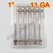 12pcs 1" 11GA Blunt stainless all steel dispensing syringe needle tips