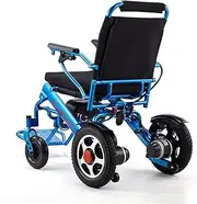 Lightweight Electric Wheelchair, Weatherproof Stronger Longer Range Foldable Dual Motorized Power Wheelchair, Electric Power Or Manual Manipulation