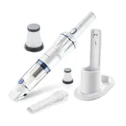 9pcs Invictus One Handheld Slim Light Weight Cordless Vacuum Cleaner Set White