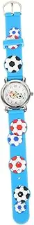 [Holibanna] Soccer Watch Watches for Boys Watch for Soccer Boys Birthday Watch Boys Soccer Ball Watch Children Sports Watch Soccer Watch Red Stainless Steel