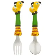 Disney Monsters University TERRI & TERRY Spoon & Fork Meal Time Magic Set - NEW