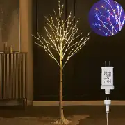 Lighted White Birch Tree Plug in with 8 Functions 5FT 255 Multi Color and Warm W