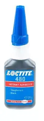 Loctite 480-SUPER GLUE 20g Black Rubber Toughened Ethyl Cyanoacrylate