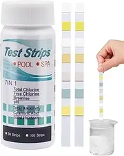 Pool Water Test Strip, Quick Pool Testing Kit | Quick Multifunctional Testing Paper Set with Cleaning Supplies for Pond Hot Tub Swimming Saltwater Freshwater