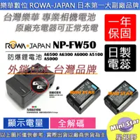 在飛比找蝦皮購物優惠-星視野 2顆 電池+充電器 ROWA SONY FW50 A