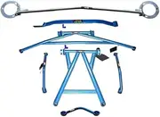 Suspension Strut Bar,Compatible With VW GTI Scirocco GOLF 6 Car Accessories Alloy Stabilizer Bar Car Styling Auxiliary Tank Tension Rod