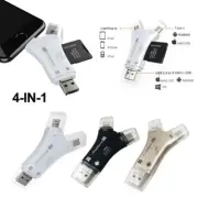 4-in-1 Media Transfer with Memory Card USB TF Micro SD Card Reader
