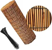 Privacy Fencing Screen Panels Garden Fence Outdoor Fencing Bamboo Fencing Natural Reed Fencing Decorative Fencing for Deck Yard Pool Pond Balcony Railing(140 * 800cm(4.6 * 26ft))
