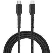 Bonelk Long-life Easy Grip USB-C to USB-C Cable 100W 1.2m Blk