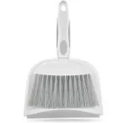 Mini Broom and Dustpan Set for Desk, Home, Kitchen Necessities - Small Grey