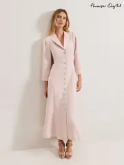 Phase Eight Pink Paloma Tux Midi Dress (F27850) | $574