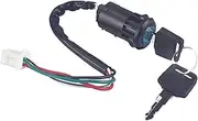 Ignition Key Switches 4 Wire Ignition Switch Lock Key for 90 110 125 140 150 200 250 Quad ATV Go Kart Pit Dirt Bike Ignition Barrel Key Switch