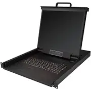 StarTech.com RKCONS1901 LCD Rack Console - 48.3 cm (19") LCD - SXGA - 1280 x 1024 - 1 x VGA - Keyboard - TouchPad - 1U High - PC