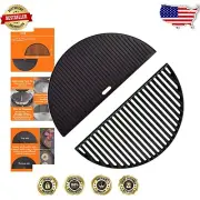 Half-Moon Cast Iron Griddle for 18-Inch Charcoal Grills – Perfect for Grilling