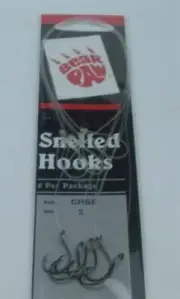 Bear Paw CHSS-2 Circle Snelled Hook Size 2