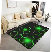 Honeycomb Rugs for Living Room Bedroom Modern Geometry 3'3" x 5' Multi 33