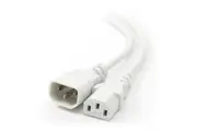 Alogic MF-C13C14-01-WH 1m IEC C13 to IEC C14 Computer Power Extension Cord Male to Female White