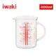 【iwaki】日本品牌耐熱玻璃可微波多刻度把手量杯-300ml(原廠總代理)