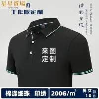 在飛比找Yahoo!奇摩拍賣優惠-polo衫翻領定廣告LOGO短袖定工作服高爾夫服廣告文化衫班