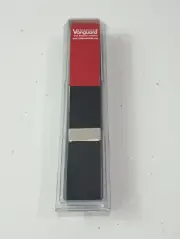 VANGUARD N BELT MALE BLACK POLY WOOL SILVER MIRROR TIP 9964208-1 NEW
