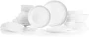 Corelle Vitrelle 78-Piece Service for 12 Dinnerware Set, Triple Layer Glass and