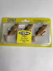 Storm WildEye Live Perch Fishing Lures (3-Pack) Live Soft Holographic Perch