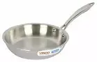 Vinod Triply Stainless Steel Fry pan/Skillet/Frying 22 cm Induction Compatible