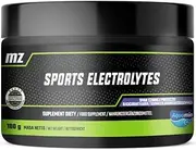 Sports Electrolytes Powder 180g - 60 Servings - Vegan and Sugarfree - Boost Hydration and Metabolism - Electrolyte Drink Mix in Blackcurrant Flavour - by MZ