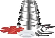 Ingenio Emotion L897SK 20-Piece Saucepan and Pan Set, Removable Handle, with ...