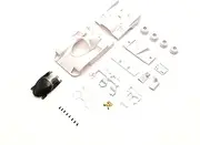 Kyosho Porsche 962 C LH White Body Set (Unpainted/with Wheels) MINI-Z Unpainted Body - MZN233