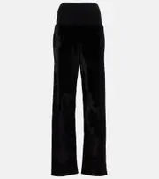 [Alaia] Alaïa Velvet straight pants AU 16 black