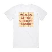 Wings Wings At The Speed Of Sound 1 Album Cover T-Shirt White