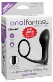 Pipedream Anal Fantasy Collection Ass Gasm Cock Ring Vibrating Butt Plug