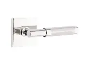 Emtek Select Dummy, Square Rosette, T-Bar Stem, Knurled Handle US26